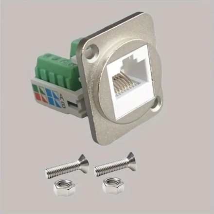 Type D RJ45 CAT.5E Network Connector With Set Screw Hole