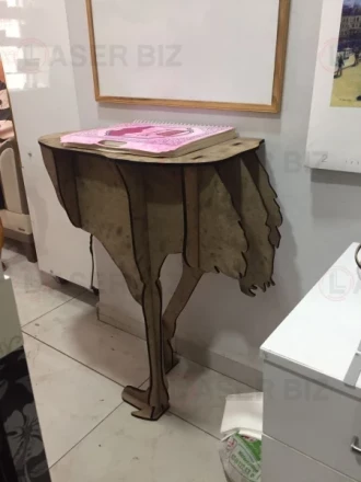 Ostrich-Shaped Wall Console Table