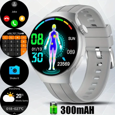 1.39-Inch Full Touch Screen Display, 300Mah Large Capacity Lithium Battery,, with Messaging, Answering Calls, Outdoor Smartwatch, 100+Sports Mode, Sports Pedometer, Information Reminder, Suitable for Iphone/Android Phones, Smart Bracelets, Women'S/Men'S F
