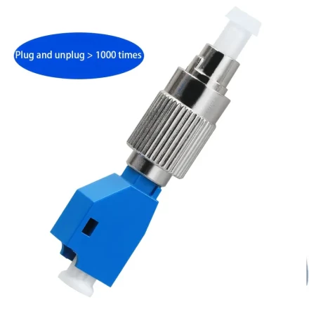 LC/UPC Female to FC/UPC Male Simplex OS2 Single Mode Fiber Optic Adapter/Coupler without Flange, Compatible with optical power meter, visual fault locator