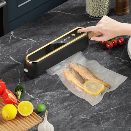 [Reliable Seal] Portable Wireless Vacuum Sealer with Automatic Food Bag Sealing Function - USB Rechargeable, 1500mAh Battery, Compact & Easy-to-Use Design for Long-Term Food Preservation, Ideal for Kitchen & Outdoor Picnics, Includes Snack Bags, Kitchen G