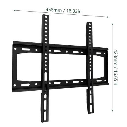 1pc SKYFAST Universal Slim TV Wall Mount Bracket, Fits 81.28-177.8 cm Screens, Max VESA 400x400, 45.36KG Capacity, Easy Installation, Space-Saving, Secure Hold for LCD/LED/OLED/Plasma TVs, Compatible with Samsung, Sony, LG, TCL, Hisense, Philips
