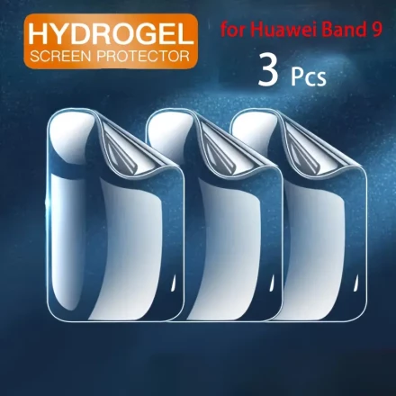 3pcs Hydrogel Screen Protector for Huawei Band 9, 2H Hardness, Scratch Resistant, Easy Installation, Clear Visuals