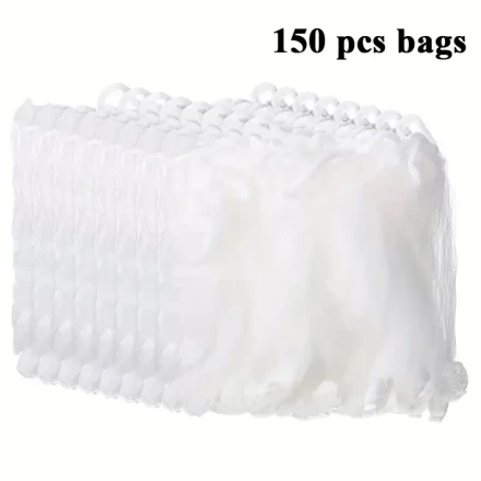 Space-Saving Triangle Sink Strainer Set with 100 Disposable Mesh Bags - Easy Install, No Tools Needed - Perfect for Kitchen Food Waste & Leftovers