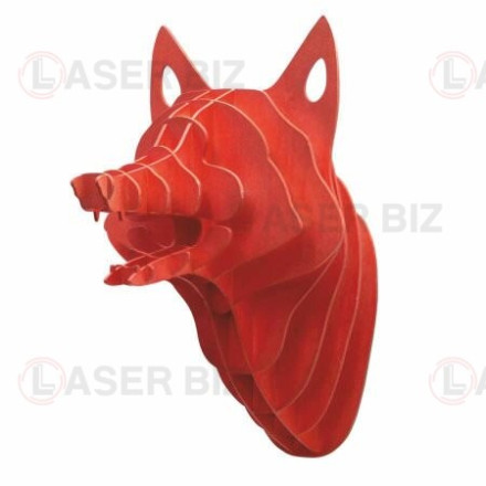 3D Fox Wall Art