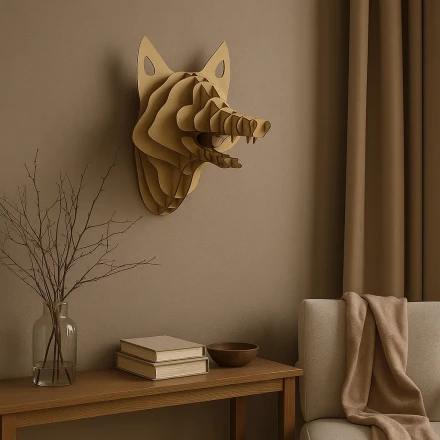 3D Fox Wall Art