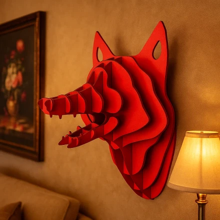 3D Fox Wall Art