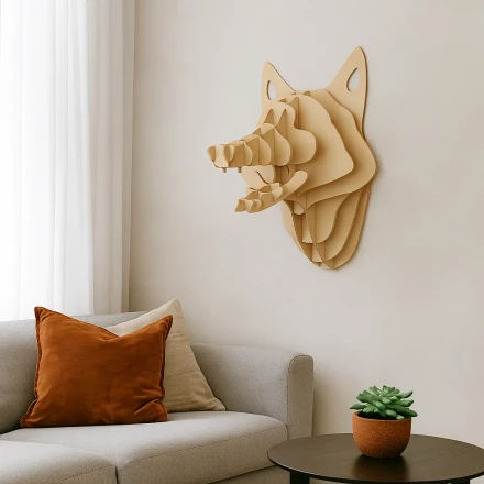 3D Fox Wall Art