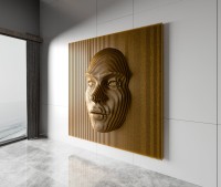 Volumetric decor "Female face"