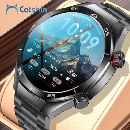 2025 New Men's Round Smart Watch -100 Sports Modes Smart Bracelet -1.53HD HD Touchscreen Smart Watch - Wireless Call and Answering - Weather Forecast - Gift for Men - Compatible with Android/iPhone