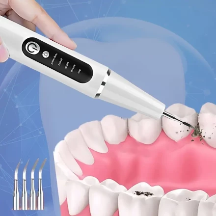 Rechargeable LED Toothbrush, 4 Replaceable Heads, Type-C Charging, Oral Hygiene Cleaning Set for Father'S Day Gift