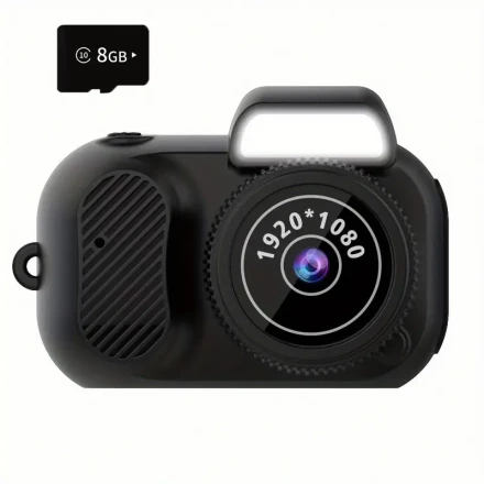 HOTU Compact HD 1080P Camera with Multiple Filters, High-Sensitivity CMOS Sensor & Rechargeable Battery - USB Powered