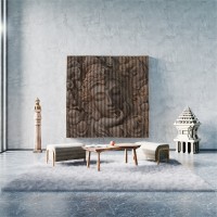Parvati Wavy Wooden Decor