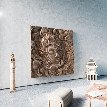 Parvati Wavy Wooden Decor