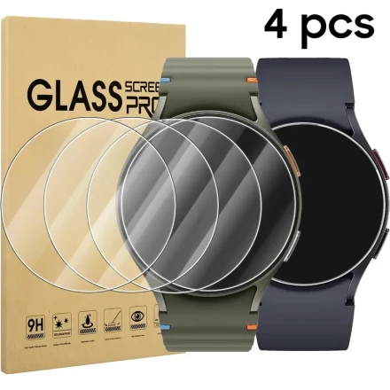 4pcs for SamSung for Galaxy Watch 7 40mm & 44mm Screen Protector Tempered Glass Protectors Accessories, Anti-Scratch, High Definition, Touch Sensitive Screen Protector for Galaxy Watch 7