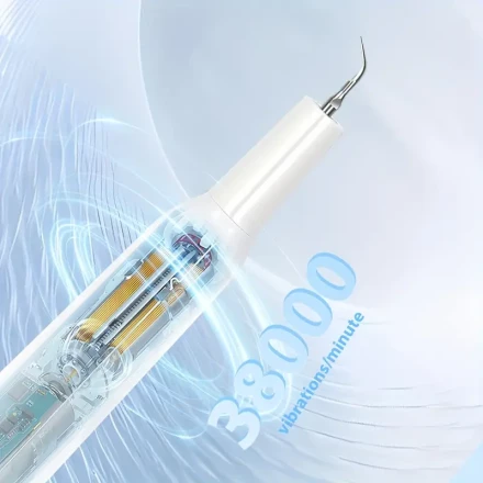 Portable White Dental Water Jet, USB Rechargeable Lithium Polymer Battery, 500mAh, ≤36V Operating Voltage, Home Use Dental Cleaning Device