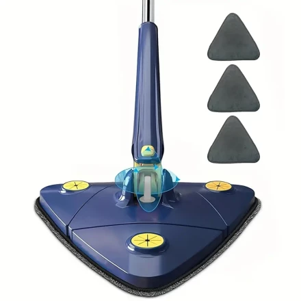 Set, Triangle Mop, 360 Degree Rotation Retractable Adjustable Cleaning Mop For Tub Tile Floor Wall Glass Cleaning
