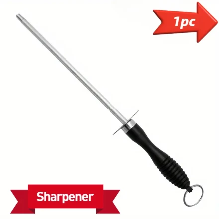 [Culinary Excellence] Professional Diamond-Coated Knife Sharpener - Durable Stainless Steel, Quick Edge Restoration, Non-Slip Handle, Ideal for Home Kitchens, Restaurants & Hotels, Knife Sharpening Kit