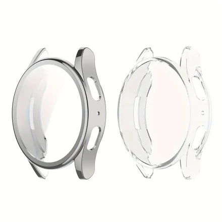 2-Pack TPU Soft Cases for Samsung Galaxy Watch 7 (40mm/44mm) with HD Screen Protector - Scratch-Resistant Bumper Face Covers, Ultra-Thin Design, Non-Water Resistant