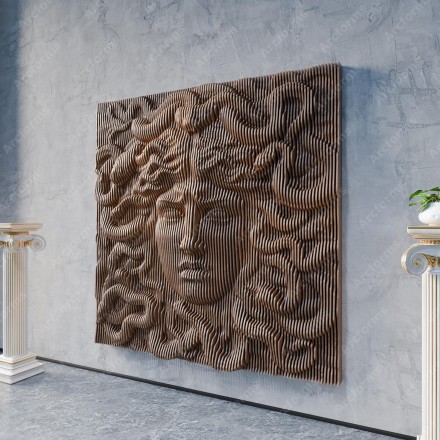Medusa Gorgon Wavy Pattern