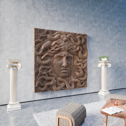 Medusa Gorgon Wavy Pattern