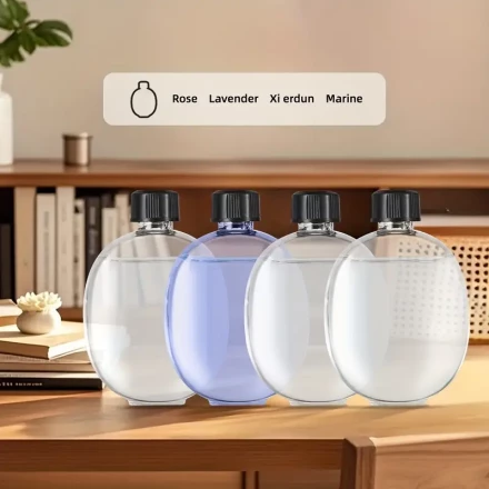 Smart Aroma Diffuser with Nightlight, USB Rechargeable, 4-Speed Automatic Mist Sprayer, Wall Mount & Upright Dual Mount, Essential Oil Compatible, Button Control, Non-Waterproof, ≤36V, with Oil Set