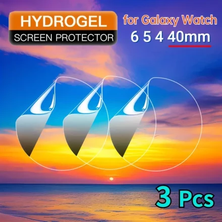 3pcs Full Screen Protector for Samsung Galaxy Watch6 5 4 40mm Protective Cover