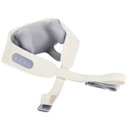 6 Massage Heads Smart Neck and Shoulder Massager Heating Kneading Trapezius Muscle Massage Shawl USB Type-C Charging Use