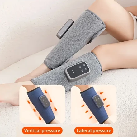 1pc/2pcs - Rechargeable Leg Massager with Heating And Air Compression, Featuring 3 Intensity Levels And Heat Settings, Perfect for Feet, Thighs, And Knees - an Ideal Holiday Gift for Full Body Relief, Perfect for Both Men And Women.