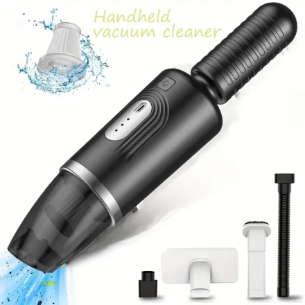 Handheld Vacuum Cleaner 3011, Portable High-Power Handheld Car Vacuum Cleaner, Rechargeable Mini Vacuum Cleaner, Suitable for Home, Office and Pet Hair Cleaning, 9000Pa Strong Suction, Lightweight and Quick Charging