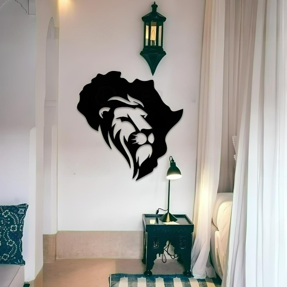 Wall Art with an African Lion