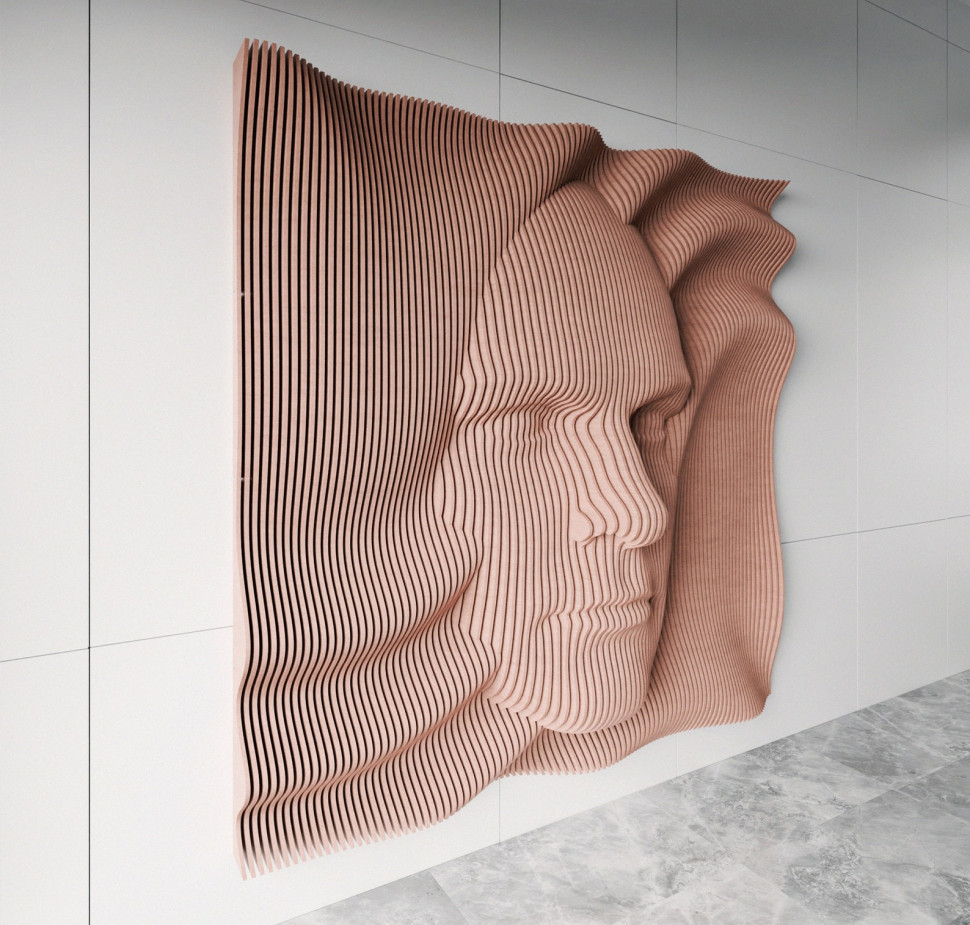 Male Face Wavy Decor
