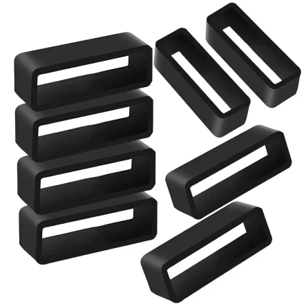 8pcs Silicone Smartwatch Bands, 22mm Width - Replaceable Straps with Deployment Clasp