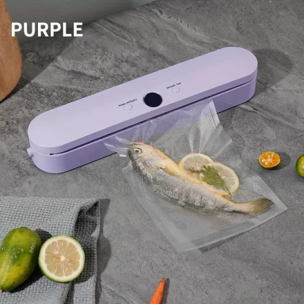 Compact Automatic Vacuum Sealer Machine for Food Preservation – USB Rechargeable, 1500mAh Lithium Polymer Battery, Acrylic, Ideal for Snack Sealing and Freshness Extending Kitchen Appliance, Food Vacuum Sealer