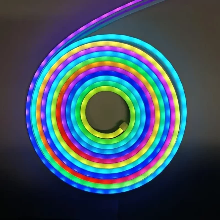 1pc RGB LED Neon Light Strip with Remote Control, Music Sync & Flexible DIY Design – 99.97cm/299.92cm/5.0meter/10.0meter/15.0meter/20.0meter Options – USB Powered for Bedroom, Living Room, Gaming Setup, Parties, TV Backlighting & Home Theater Decor, Party