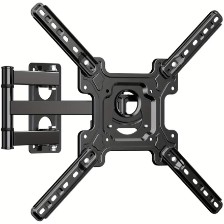 Sturdy Full Motion TV Mount for 26-60 Inch Flat/Curved TVs up to 37.19 KG - Easy Wall Mount, Articulating Arms for Optimal Viewing, Tool-Free Tilt & Swivel, VESA 400x400mm Compatible, Full Motion Tv Wall Mount