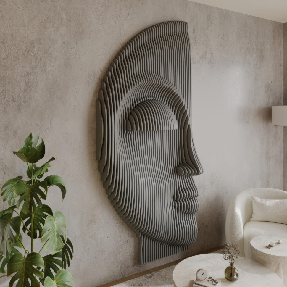 Half Face Wavy Decor
