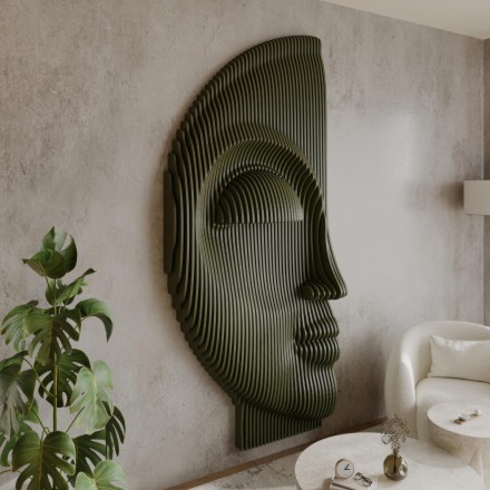Half Face Wavy Decor