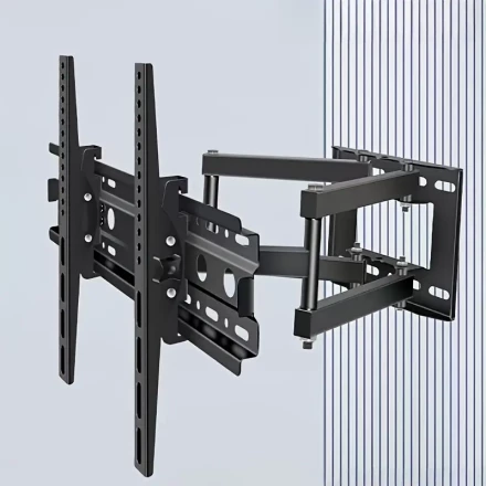 Adjustable Metal TV Wall Mount with Movable Arm - Fit for 81.28-203.2cm Screens, Omnidirectional Rotation & Cold Tilt Bracket