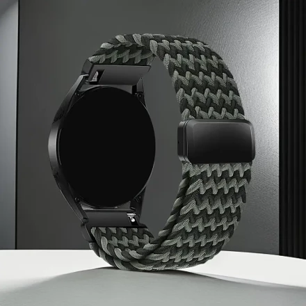 [1pc Universal Smartwatch Strap] 1pc Polyamide Elastic Woven Smartwatch Band, 18mm/20mm/22mm, Breathable Sports Strap with Magnetic Clasp, Compatible with Samsung Galaxy Watch 7/6/5/4/3, Huawei Watch 4 Pro/5 Pro GT/432, Xiaomi Watch S/432