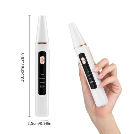 Portable Teeth Cleaning Device, 500mAh Rechargeable Lithium Polymer Battery, 3 Cleaning Modes, 2 Brush Heads, 10-Minute Timer, with LED Light, USB Charging, ≤36V Operating Voltage