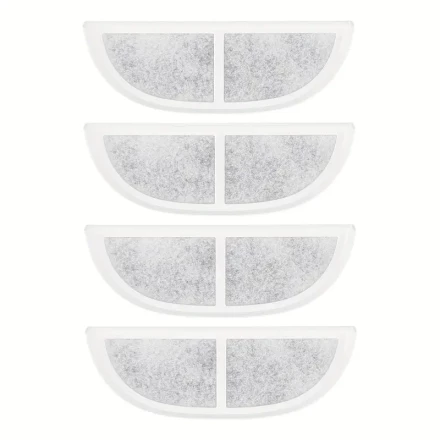 4-Pack Eufy Pet Water Dispenser Replacement Filter Cartridges, Dust Absorbing, Plastic Material, No Battery Required