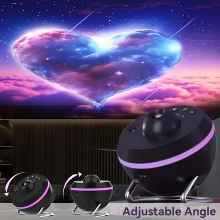 13-in-1 Galaxy Starry Sky Projector, Multi-Theme Dynamic Projection for Bedroom, 360° Rotating Planetarium Meteor Projector, Includes 13 Galaxy Discs, USB Night Light Effect, Wedding Party Home Theater Bedroom Christmas Room Decoration Valentine's Day Gif