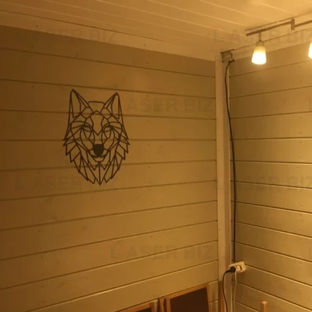 Wall Art with a Wolf