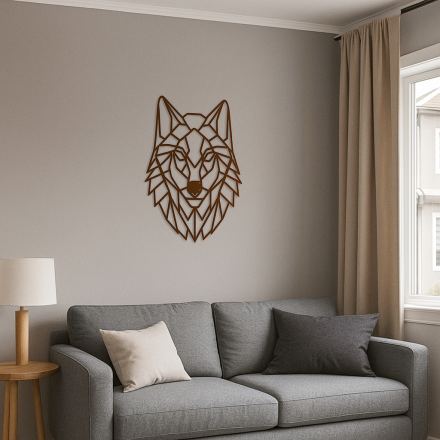 Wall Art with a Wolf