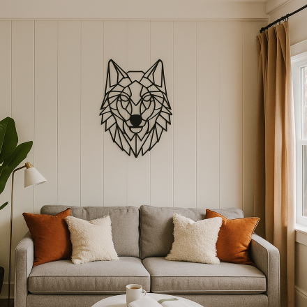 Wall Art with a Wolf