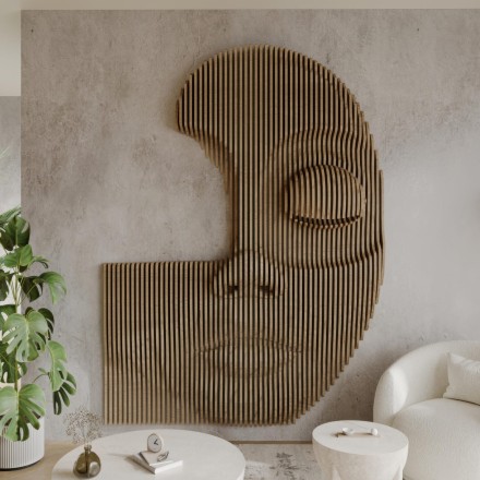 Wavy Pattern — Female Face