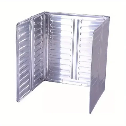 1pc HeatGuard Aluminum Kitchen Splash Guard - Non-Food Grade Metal Baffle, Essential Cooking Accessory, Stove Top Protector, Oil Shield for Stove