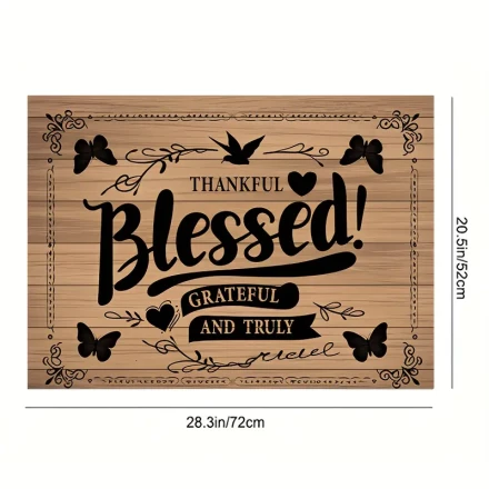 1pc, Classic wood board print non-slip hood, 71.88 x 52.07 cm, heat-resistant and scratch-resistant synthetic, suitable for flat top ovens, machine-home kitchen decorative mats, stovetop protectors