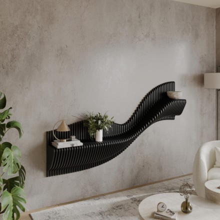 Stylish wooden shelf